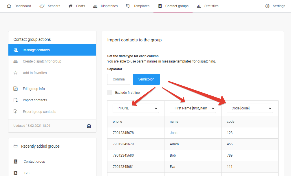 Data type for variables