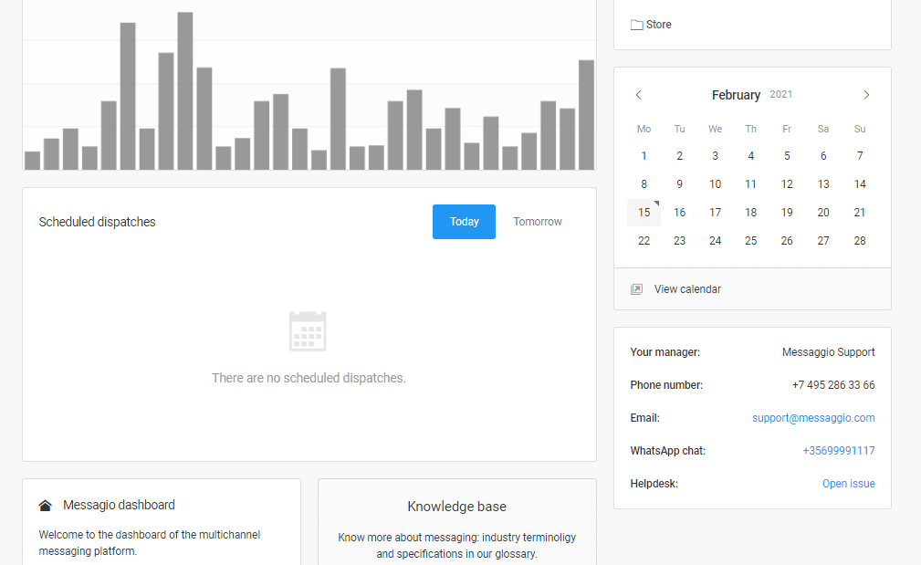 Messaggio dashboard 2