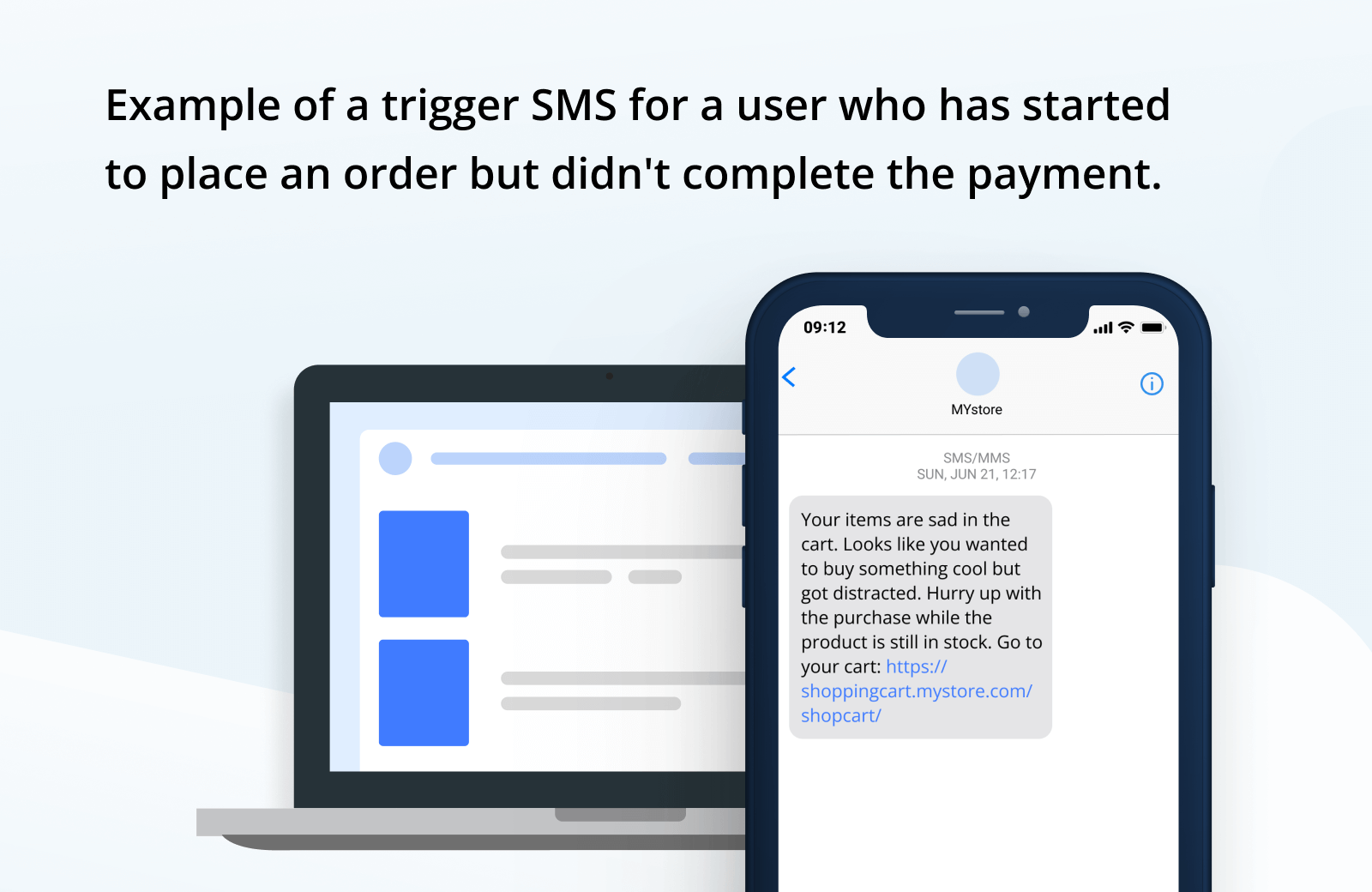 Triggered SMS example