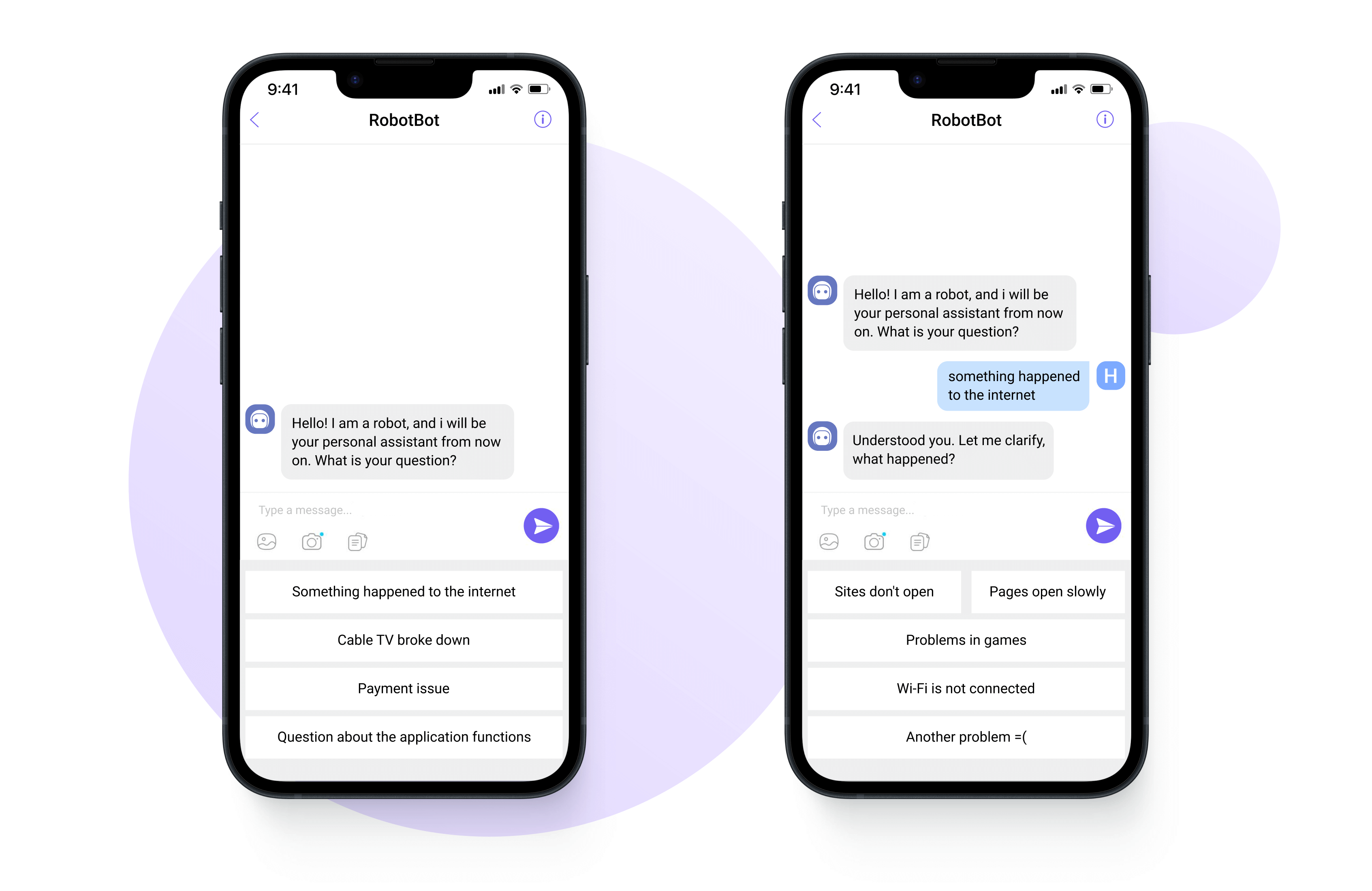 Example of a Viber bot — Customer Support