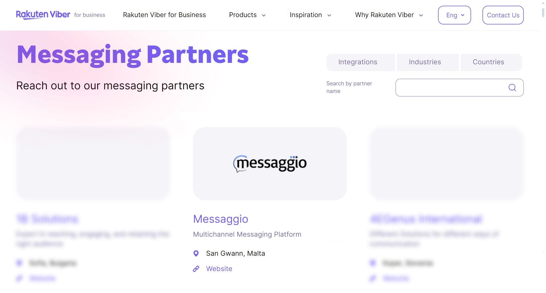 Messaggio. Viber-Messaging-Partner